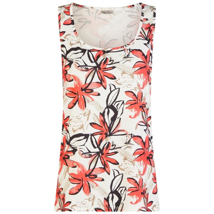 Barbara Lebek top 61040062 Rood Camel ecru Barbara Lebek top 61040062 Rood Camel ecru